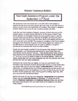 New Cash Assistance Program under the September 11th Fund