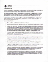 [American Red Cross Trauma Information Sheet, 1 of 2]