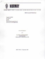 Statement by H.E. Mr. Ole Peter Kolby Ambassador Permanent Representative [1 of 3]