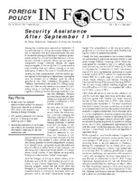 Security Assistance After September 11