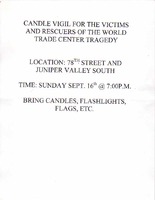 Candle Vigil for the Victims