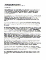 On Waging Reconciliation [1 of 2]