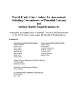 World Trade Center Indoor Air Assessment:  Selecting Contaminants of Potential Concern and Setting H