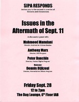 Issues in the Aftermath of Sept.11